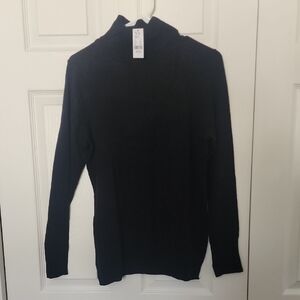 New York & Company Black Cowl Neck Sweater